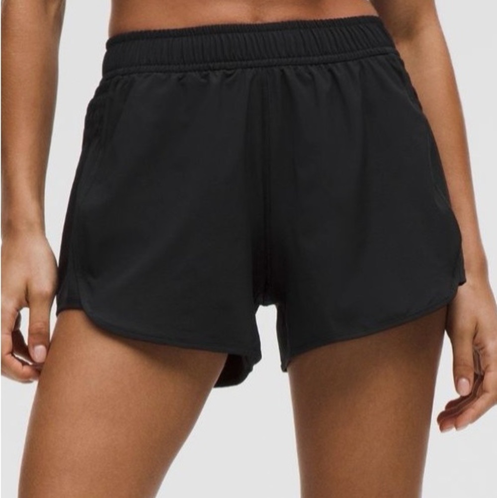 Lululemon black running shorts, NWT, size XS.